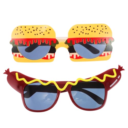 balacoo 2 Stück Lustige Partybrillen Hamburger Hotdog Kostümbrille Leichtes Plastik Foto Requisiten für Halloween Geburtstagsfeier Festliche Verkleidung Zubehör balacoo 2 Stück Lustige Partybrillen Hamburger Hotdog Kostümbrille Leichtes Plastik Foto Requisiten für Halloween Geburtstagsfeier Festliche Verkleidung Zubehör von balacoo