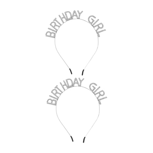 balacoo 2 Stück Teiliges Birthday Headband mit Funkelnden Strasssteinen Silberne Haarschmuck für Party Festival Geburtstagsfeier Geeignet für Frauen und Mädchen Dekoratives Accessoire für balacoo 2 Stück Teiliges Birthday Headband mit Funkelnden Strasssteinen Silberne Haarschmuck für Party Festival Geburtstagsfeier Geeignet für Frauen und Mädchen Dekoratives Accessoire für von balacoo