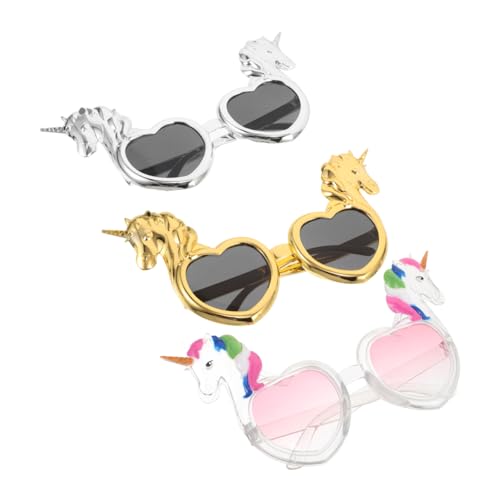 balacoo 3 Stück Teiliges Einhorn Partybrillen für Wiederverwendbare Fotorequisiten Bunte Geburtstagsbrillen mit Ergonomischem Sitz als Partydeko und Gastgeschenk balacoo 3 Stück Teiliges Einhorn Partybrillen für Wiederverwendbare Fotorequisiten Bunte Geburtstagsbrillen mit Ergonomischem Sitz als Partydeko und Gastgeschenk von balacoo