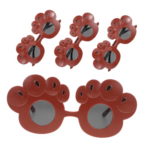 balacoo 4 Stück Kinderparty Sonnenbrille Lustige Bärentatzen Brillen für Jungen und Mädchen Wiederverwendbare Foto Requisiten für Geburtstagsfeiern Kreatives Partyzubehör für Kindergarten von balacoo