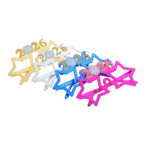 balacoo 4 Stück Silvester Brillen Teilig Bunte Partybrillen Nye Brillen Fotorequisite Leichte Zahlenbrillen für Neujahrsfeiern balacoo 4 Stück Silvester Brillen Teilig Bunte Partybrillen Nye Brillen Fotorequisite Leichte Zahlenbrillen für Neujahrsfeiern von balacoo