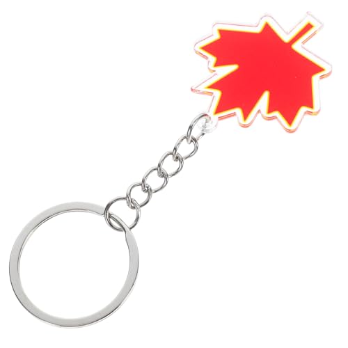 balacoo 4 Stück Teiliges Schlüsselanhänger Ahornblatt aus und Zinklegierung Langlebiger Lustiger Anhänger für Taschen und Autoschlüssel Modisches Partygeschenk für Mädchen und Frauen von balacoo