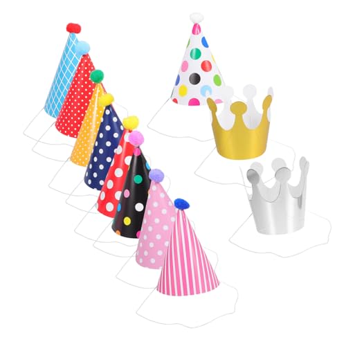 balacoo 44 Stück Teiliges Kindergeburtstags Partyhüte Set mit Bunten Punkten und Krone Leichte Papierkegelhüte für Fotospaß Bequeme Kopfbedeckung für Mädchen und Jungen Partyzubehör für balacoo 44 Stück Teiliges Kindergeburtstags Partyhüte Set mit Bunten Punkten und Krone Leichte Papierkegelhüte für Fotospaß Bequeme Kopfbedeckung für Mädchen und Jungen Partyzubehör für von balacoo