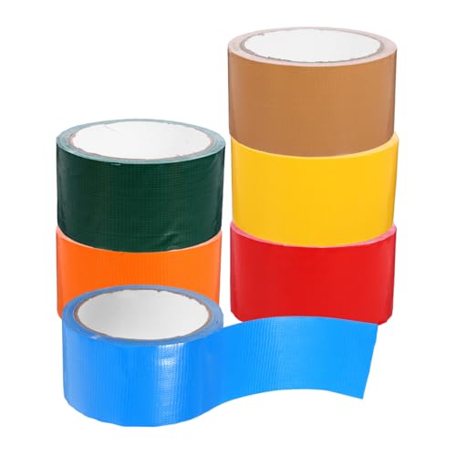 balacoo 6 Rollen Buntes Wasserfestes Duct Tape Stark Haftendes Verschleißfestes Klebeband für DIY Schule Büro und Dekoration Heavy Duty Vielseitig Einsetzbar von balacoo