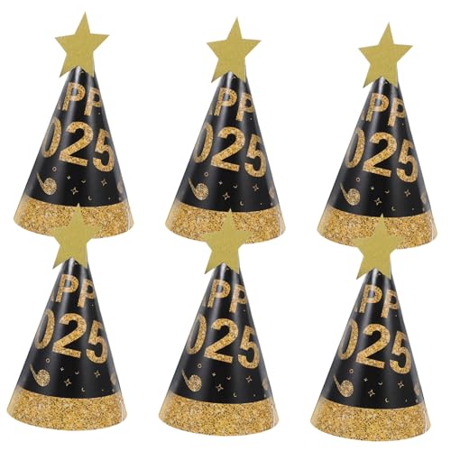 balacoo 6 Stück Schwarzgoldene Papierkegel Partyhüte Atmungsaktive Neujahrs Partydekoration Stilvolle Klassische Silvesterhut Accessoires für Erwachsene und Festliche Feierlichkeiten balacoo 6 Stück Schwarzgoldene Papierkegel Partyhüte Atmungsaktive Neujahrs Partydekoration Stilvolle Klassische Silvesterhut Accessoires für Erwachsene und Festliche Feierlichkeiten von balacoo