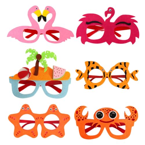 balacoo 6 Stück Teiliges Hawaii Partybrillen aus Robustem Kunststoff Bunte Lustige Sonnenbrillen als Fotorequisite und Dekoration für Erwachsene für Strand und Sommerfeste balacoo 6 Stück Teiliges Hawaii Partybrillen aus Robustem Kunststoff Bunte Lustige Sonnenbrillen als Fotorequisite und Dekoration für Erwachsene für Strand und Sommerfeste von balacoo