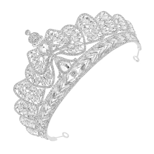 balacoo Braut Haarband mit Funkelndem Kristall Schleifen Diadem Strass Haarschmuck für Hochzeit Party und Brautjungfern Silbernes Tiara Stirnband für Damen balacoo Braut Haarband mit Funkelndem Kristall Schleifen Diadem Strass Haarschmuck für Hochzeit Party und Brautjungfern Silbernes Tiara Stirnband für Damen von balacoo