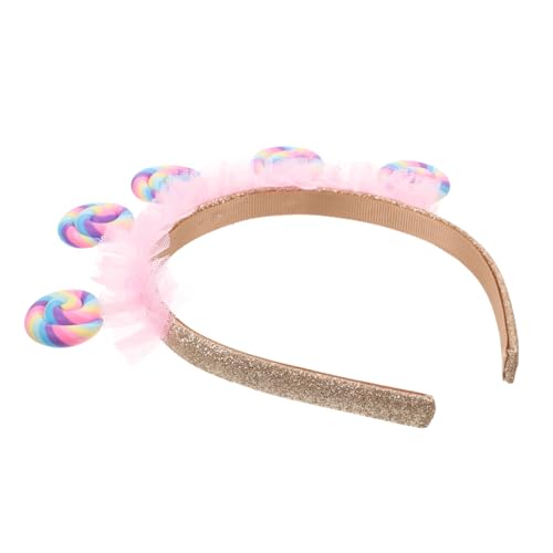 balacoo Haarreif Lollipop Stirnband Candy Headband für Mädchen Langlebiges Material Süßes Party Haaraccessoire für Geburtstagsfeiern Kostümpartys und Karneval von balacoo