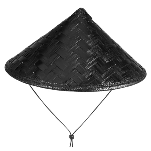 balacoo Handgefertigter Bambushut Cosplay Ninja Hut Leichtes Bühnenhut Party Dekoration Eleganter Handgewebter Kopfschmuck für Kostüme und Aufführungen Zufällige Farbe Zufällige Farbe von balacoo