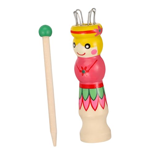 balacoo Holz Strickliesl für Anfänger DIY Wollknüpfen und Flechten Langlebiges Mini Webgerät für Baumwolle Wolle Seide und Synthetische Garne Handliches Bastelspielzeug Feinmotorik von balacoo