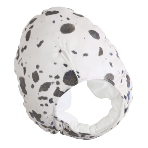 balacoo Lustige Cosplay Plüschmütze Quail Egg Design Karneval Party Kopfbedeckung Fotorequisite für Erwachsene Bühnenauftritte von balacoo