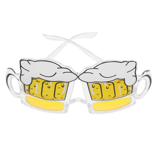 balacoo Lustige Partybrille Bierglas Design Transparente Festival Sonnenbrille Leichtes Bequemes Foto Requisit für Strand und Karnevalspartys von balacoo