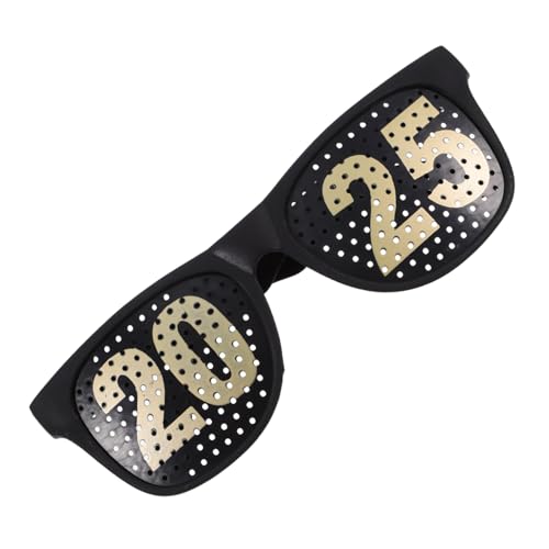 balacoo Neujahrs Partybrille aus Kunststoff Leichte Auffällige Foto Requisite für Silvester Abschlussfeiern Festliche Anlässe Comical Activity Glasses Happy Year Brillen für Erwachsene von balacoo