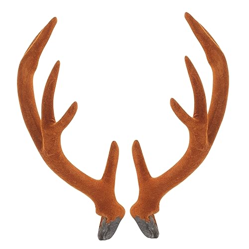 balacoo Realistische Rentiergeweihe Bastelset Braune Hirschhörner für DIY Haarreif Weihnachtsdekoration Vielseitige Kopfschmuck Accessoires für Kreative Bastelfreunde von balacoo