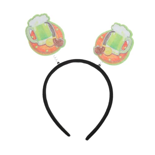 balacoo St Patrick's Day Stirnband Bier Design Party Haarreif aus Filz und Kunststoff Bequemes Festival Accessoire für Karneval und Feierlichkeiten Einzigartiges St Patty Day Kostüm von balacoo