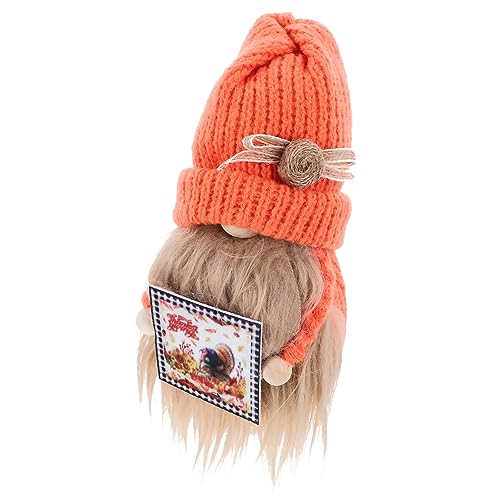balacoo Thanksgiving Erntedank Fest GNOME Puppe Strickmütze Herbstparty Tischdeko Niedliche Erntefestival Figur Cartoon Dekor von balacoo