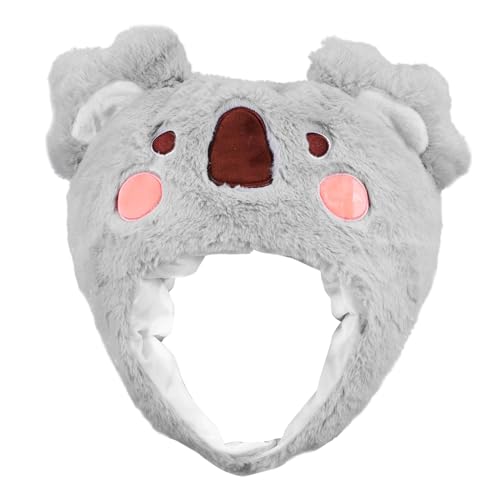 balacoo Weicher Plüsch Koala Hut Kuscheliges Cosplay Kostüm Tiermütze Leicht Tragbar Lustiger Partyhut für Karneval Foto Requisiten für Familien Freunde von balacoo