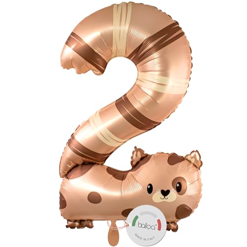 balloa Folienballon XXL Zahl 2 Katze, Helium Ballon Tiermotiv, Luftballon Zahl Zwei Geburtstag Mädchen Junge, Geschenk zum 2 Geburtstag Kindergeburtstag Deko Ballon Zahl 2, 88cm balloa Folienballon XXL Zahl 2 Katze, Helium Ballon Tiermotiv, Luftballon Zahl Zwei Geburtstag Mädchen Junge, Geschenk zum 2 Geburtstag Kindergeburtstag Deko Ballon Zahl 2, 88cm von balloa