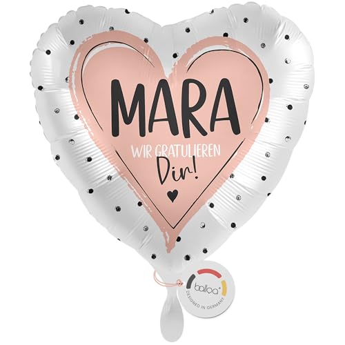 balloa Personalisierter Ballon XXL mit Namen, Geschenk zur Gratulation, Rosa Herz aus Folie mit Wunschtext, Helium geeignet Luftballon, Dekoration für Frauen Mädchen, Gratulationsdeko, 53cm balloa Personalisierter Ballon XXL mit Namen, Geschenk zur Gratulation, Rosa Herz aus Folie mit Wunschtext, Helium geeignet Luftballon, Dekoration für Frauen Mädchen, Gratulationsdeko, 53cm von balloa