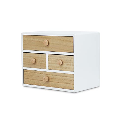 balvi Schmuckschatulle Loft Farbe Weiß Elegante und geräumige Schmuckschatulle aus Holz von balvi