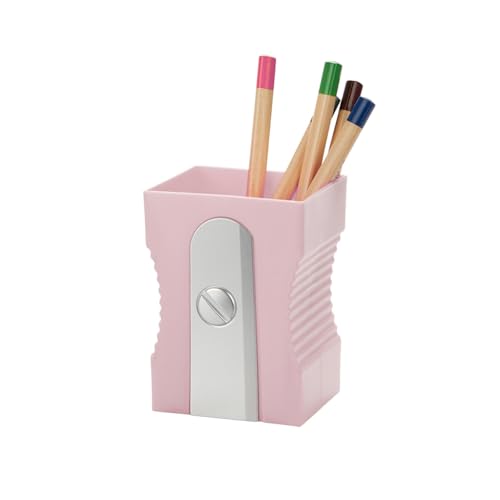 balvi Schreibutensilienbehälter Sharpener Hell-Pink Farbe Original Topf für Bleistifte und Anspitzer von balvi