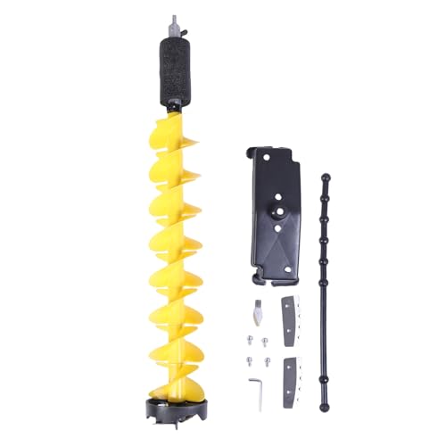 banapoy 6in Eisschnecke, Nylon Corless Ice Auger Drill Adaptiver Loch Bagger Ersatzklinge für Winterfischen, Dicke Schichten in Tiefen Wasserflächen, 41,3 "Länge von banapoy