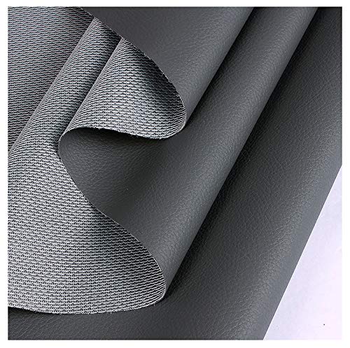 bandezid Polster PVC Kunstleder, Polsterstoff Möbelstoff Meterware 160 cm breit Mehreren Farben erhältlich-Dark Gray 1.6x2m von bandezid
