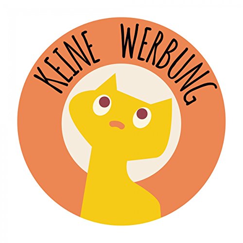 banjado® Keine Werbung Aufkleber Briefkasten/Aufkleber Keine Werbung wetterfest & UV-beständig/Sticker keine Werbung mit Motiv/Keine Werbung Aufkleber lustig von banjado