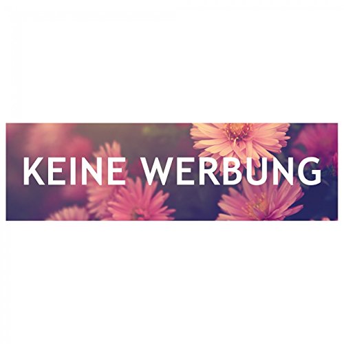 banjado® Keine Werbung Aufkleber Briefkasten/Aufkleber Keine Werbung wetterfest & UV-beständig/Sticker keine Werbung mit Motiv/Keine Werbung Aufkleber lustig von banjado
