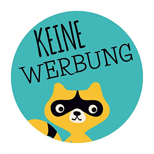 banjado® Keine Werbung Aufkleber Briefkasten/Aufkleber Keine Werbung wetterfest & UV-beständig/Sticker keine Werbung mit Motiv/Keine Werbung Aufkleber lustig von banjado