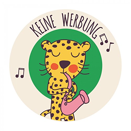 banjado® Keine Werbung Aufkleber Briefkasten/Aufkleber Keine Werbung wetterfest & UV-beständig/Sticker keine Werbung mit Motiv/Keine Werbung Aufkleber lustig von banjado