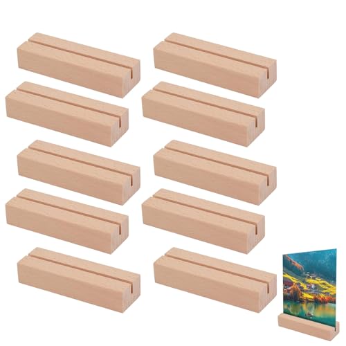 10 Stück Kartenhalter Holz,Tischkartenhalter,Fotohalter,Menükartenhalter,Postkartenhalter,Stabil Tischkartenhalter,Kartenhalter,Für Hochzeiten, Restaurants, Bankette Und Partys Menükartenhalter von banjiabb