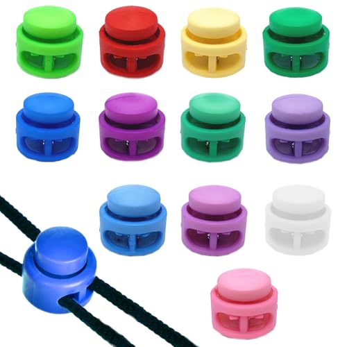 12 Stück Kordelstopper,Kordelstopper 2 Loch,Kordelstopper 1 Loch,Kordelstopper 8mm,Kordelklemme, 2-Loch Schlösser für Kordel,Kunststoff-Kordel Verschlüsse, für Kordelzug-Tasche, Kleidung (Farbig) 12 Stück Kordelstopper,Kordelstopper 2 Loch,Kordelstopper 1 Loch,Kordelstopper 8mm,Kordelklemme, 2-Loch Schlösser für Kordel,Kunststoff-Kordel Verschlüsse, für Kordelzug-Tasche, Kleidung (Farbig) von banjiabb
