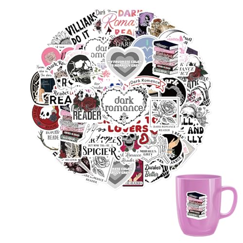 50 Stück Dark Romance Leser Aufkleber,Leser dunkler Liebesromane Vintage Aufkleber für Laptop Kinder Autos Motorrad Fahrrad Skateboard Gepäck Koffer Computer Aufkleber Graffiti Decal 50 Stück Dark Romance Leser Aufkleber,Leser dunkler Liebesromane Vintage Aufkleber für Laptop Kinder Autos Motorrad Fahrrad Skateboard Gepäck Koffer Computer Aufkleber Graffiti Decal von banjiabb