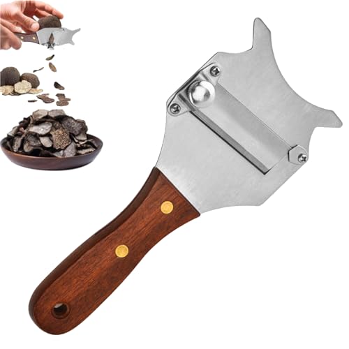 Trüffelhobel,Trüffelreibe,Trüffel Hobel,Käsehobel,Trüffel Reibe,Profi Käsehobel,Edelstahl Reibe,Edelstahl Einstellbare Gourmethobel Set,Mit Holzgriff Zum Aufhängen,Für Zuhause,Küche,Restaurant von banjiabb