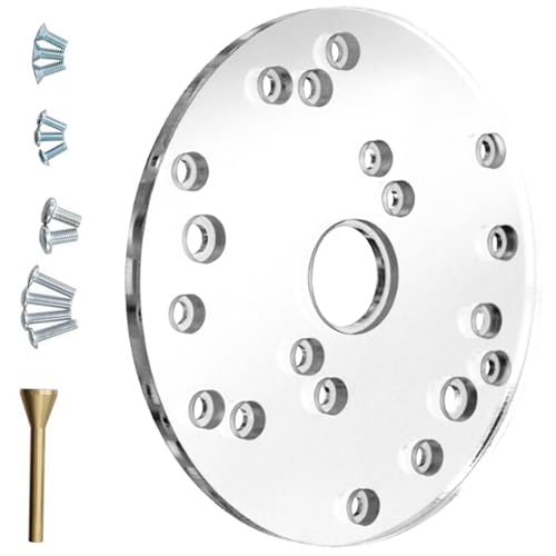 baojielai High Claritys Acryl-Oberfräsen-Grundplatte mit Messing-Positionierungsstift für präzise Ausrichtung für mehrere Fräsermodelle baojielai High Claritys Acryl-Oberfräsen-Grundplatte mit Messing-Positionierungsstift für präzise Ausrichtung für mehrere Fräsermodelle von baojielai