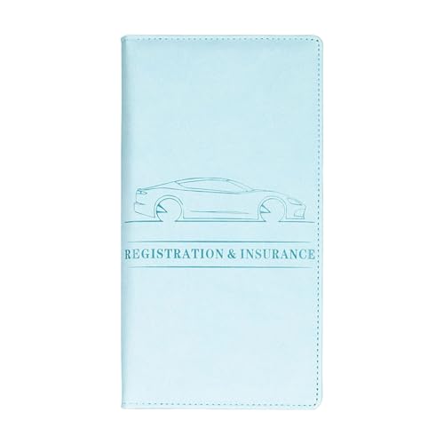 baojielai Kfz-Halterung für Zulassungs- und Versicherungskarten mit Magnetverschluss, Handschuhfach, Auto-Organizer für Dokumente, Karten, Führerschein von baojielai