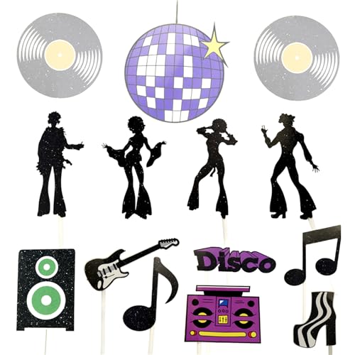 42 Stück Discokugel Kuchen Toppers, Disco Tortendeko Cupcake Dekorationen Disco Dancing People Cupcake für 70er Party Geburtstags Disco Thema Deko 42 Stück Discokugel Kuchen Toppers, Disco Tortendeko Cupcake Dekorationen Disco Dancing People Cupcake für 70er Party Geburtstags Disco Thema Deko von baotongle