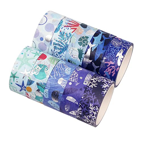 barenx Washi-Klebeband-Set, 15 mm breit, 10 Rollen, Washi-Klebeband, dekorative Urlaubs-Bastelbänder, Scrapbooking, Tagebücher, Geschenkverpackungen barenx Washi-Klebeband-Set, 15 mm breit, 10 Rollen, Washi-Klebeband, dekorative Urlaubs-Bastelbänder, Scrapbooking, Tagebücher, Geschenkverpackungen von barenx