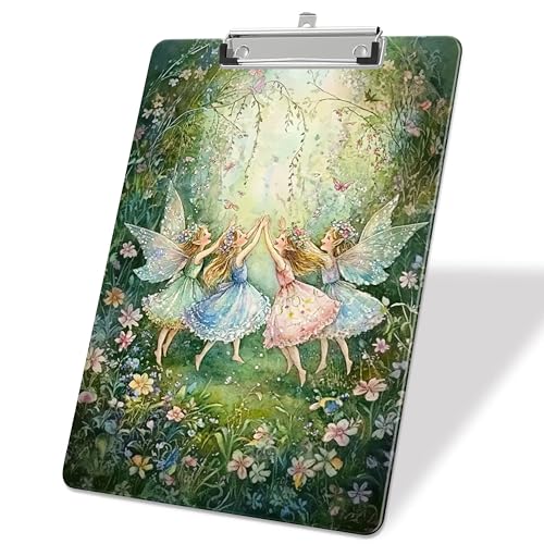Garden Fairy Kunststoff-Klemmbretter, A4, dekoratives Kunststoff-Klemmbrett für Lehrer, Sozialarbeiter, Studenten, Bürobedarf, 8 x 12 cm Garden Fairy Kunststoff-Klemmbretter, A4, dekoratives Kunststoff-Klemmbrett für Lehrer, Sozialarbeiter, Studenten, Bürobedarf, 8 x 12 cm von bassyil