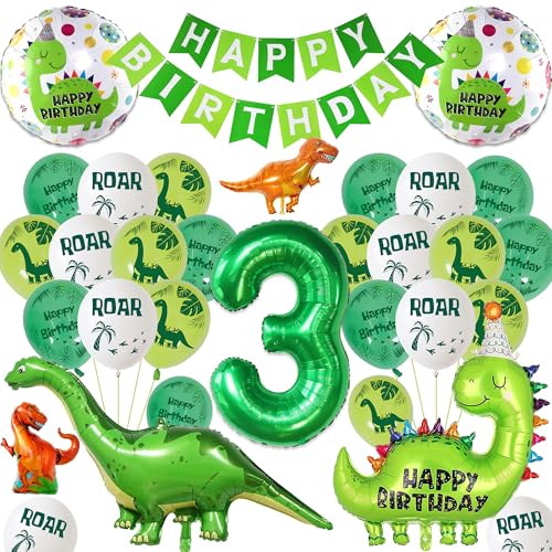 Dinosaurier Geburtstagsdeko Luftballons Jungen Kit (Grün 3rd) von batnite