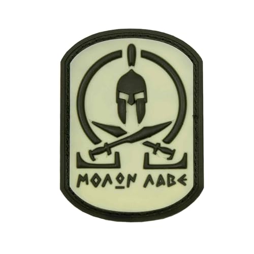 3D Patch Molon Labe Spartan WHITE KOMM UND HOLE Spartan KRIEGER SWAT HAKENKLETT GUMMI PVC AUFNÄHER Für Taktische Kleidung Rucksack Baseballkappe Uniform Weste Hundegeschirr Emblem von baum-m gmbh