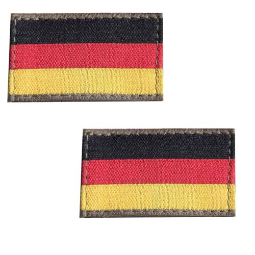 Hoheitsabzeichen Bundeswehr GERMANY Deutschland Flagge FAHNE Klein AUFNÄHER oder PATCH - 2 Stück BRD SCHWARZ ROT GOLD (Patch (2 Stück)) von baum-m gmbh