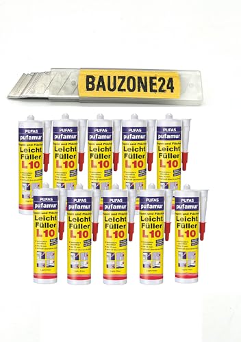 2 bis 12er Pack: Pufas pufamur Fugen und Flächen Leichtfüller L 10-310 ml von bauzone24