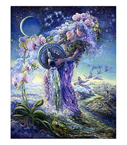 bayghk DIY 5D Diamond Painting Kits Sternzeichen Wassermann Full Drill Mosaik Kreuzstich Strass Stickerei Home Decor 40x50cm bayghk DIY 5D Diamond Painting Kits Sternzeichen Wassermann Full Drill Mosaik Kreuzstich Strass Stickerei Home Decor 40x50cm von bayghk