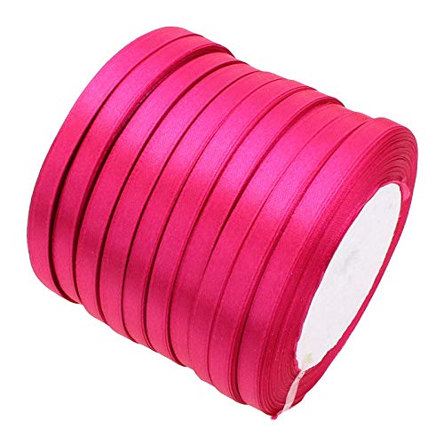 (Grundpreis1m=0,04€) 45m Satinband 6mm pink Dekomaterial Schleifenband Hochzeit #7 von beadsvision