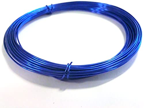 0,39 EUR/m Aluminiumdraht 10m Draht blau 1mm Basteldraht Modellierdraht basteln Floristik DIY Schmuckdraht (Blau) von beadsvision