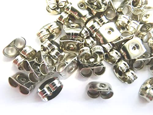 100 Edelstahl Stopper Ohrstecker Verschluss Ohrmutter für Ohrringe #S413 100 Edelstahl Stopper Ohrstecker Verschluss Ohrmutter für Ohrringe #S413 von beadsvision
