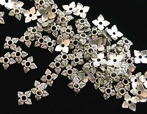 100 Perlkappen Endkappen Perlenkappen 6mm Farbe antiksilber für 6mm Perlen #S584 100 Perlkappen Endkappen Perlenkappen 6mm Farbe antiksilber für 6mm Perlen #S584 von beadsvision