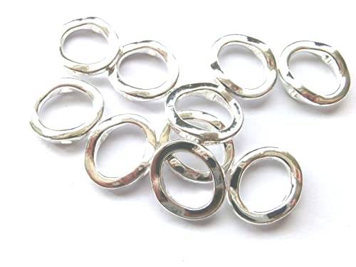 20 Rahmen Perlenrahmen Perlen Spacer Farbwahl Zwischenperlen Metall (silber #S020) von beadsvision